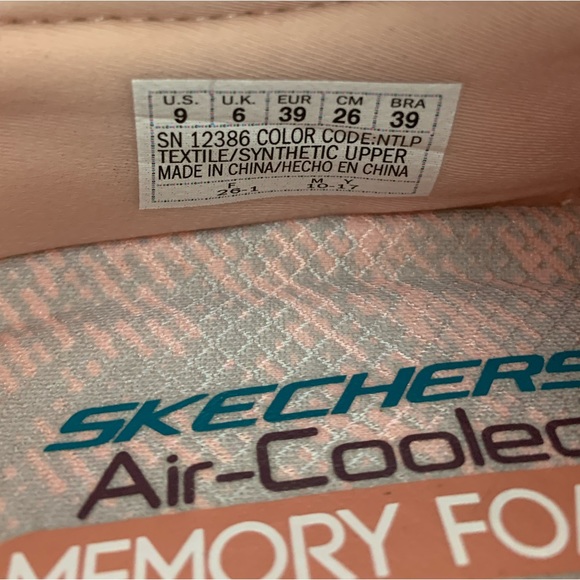 Skechers Air Cooled Memory Foam Dual Lite Beige Slip On Sneakers Woman’s 9 - Picture 11 of 12